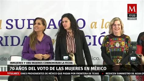 Inmujeres Y Onu Mujeres Conmemoran Los A Os Del Voto De Las Mujeres