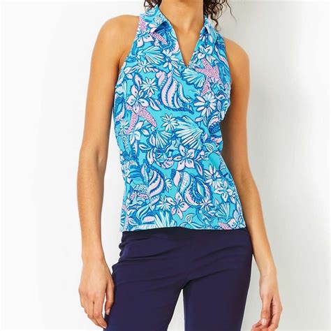 Lilly Pulitzer Tops Lilly Pulitzer Upf Luxletic Lakelyn Bra Polo