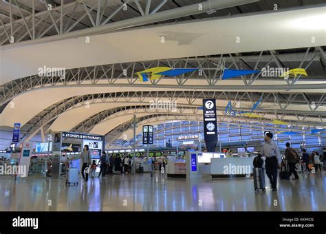 People travel at Kansai International airport in Osaka Japan Stock ...