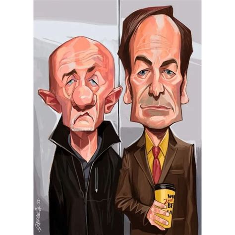 Caricaturas Fabian Zaccaria On Instagram Saul Goodman Y Mike