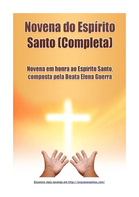 Novena Do Esp Rito Santo Completa Novena Jesus Chamai