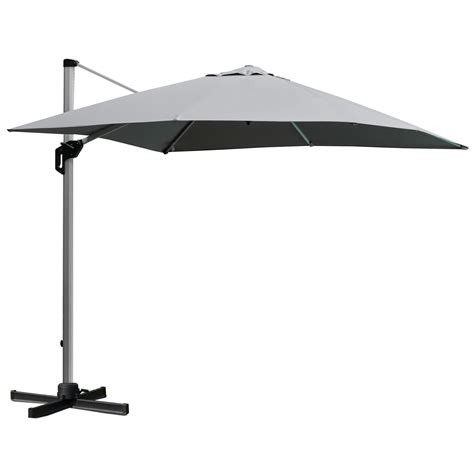 Outsunny 3 X 3 M Cantilever Roma Parasol Garden Sun Umbrella Canopy