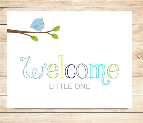 Printable Welcome Baby Card