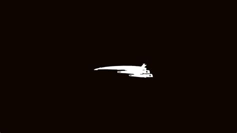 Wallpaper Mass Effect Minimalism Vehicle Dark Background Airplane Aircraft Logo Simple