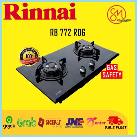 Jual KARGO RINNAI RB772ROG Kompor Gas Tanam 2 Tungku RB 772 ROG