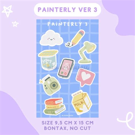 Jual Part Stiker Sheet Aesthetic Stiker Journal Bujo Deco Planner