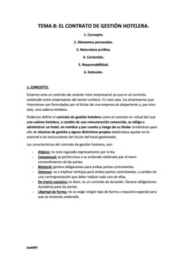 TEMA 8 El contrato de gestión hotelera pdf