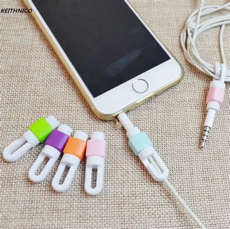 KEITHNICO 10Pcs/lot Earphone Cable Protector Organizer Line Cord ...