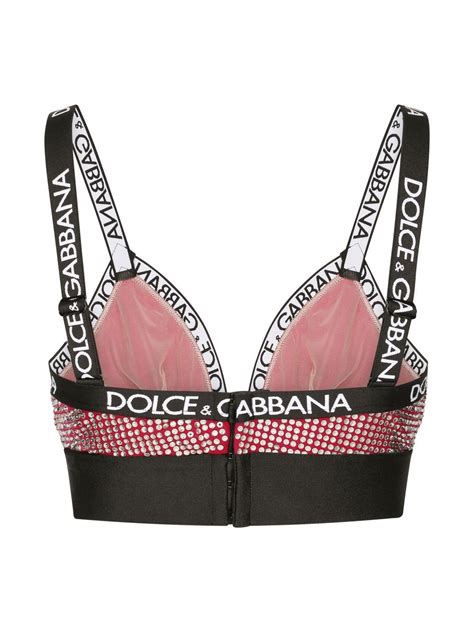 Dolce Gabbana Embellished Triangle Bra Farfetch