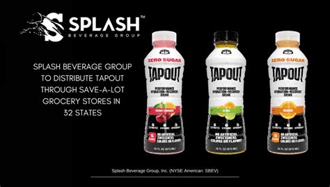 Splash Beverage Group To Distribute Tapout Through Save A Lot Grocery