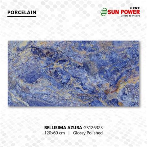 Jual Granit Lantai Glossy Polished Bellisima Azura X Sun Power