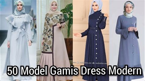 50 Model Baju Gamis Terbaru Trend 2020 2021 Youtube