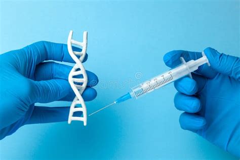 Dna Helix Research Concept Of Genetic Experiments On Human Biological