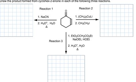 Solved Draw The Product Formed From Cyclohex Enone In Each Chegg