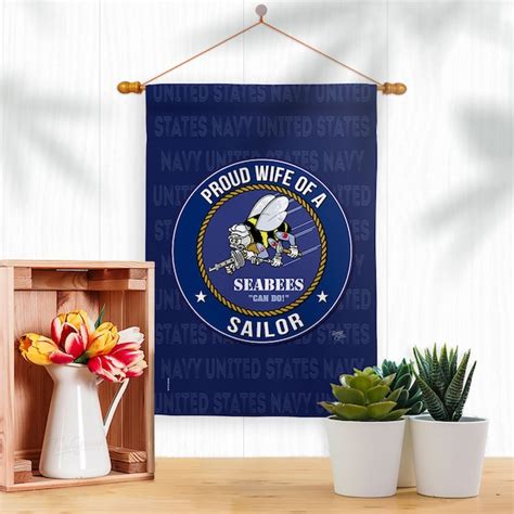 Seabee Veteran Wife Banner Etsy