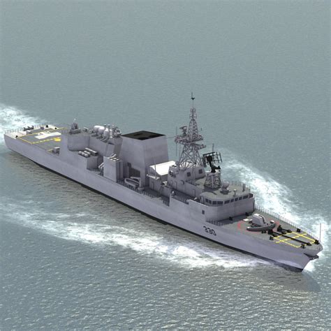 Halifax Class Frigate 3d Model 149 Ma 3ds Dae Flt Obj X Lwo