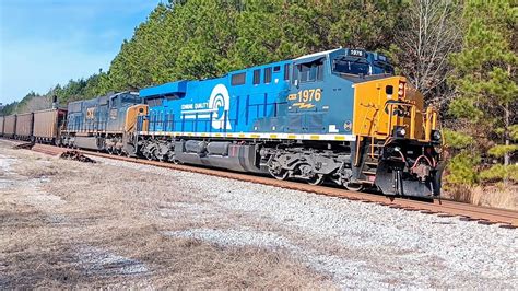 CSXT 1976 The Conrail Heritage Unit And SD70MAC Lead CSX C321 At