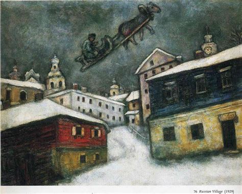 Russian village, 1929 - Marc Chagall - WikiArt.org