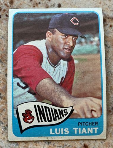 Topps Luis Tiant Cleveland Indians Rc Vg Ebay