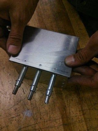 A Riveted Metal Box With Lid Metal Box Sheet Metal Tools Aluminum