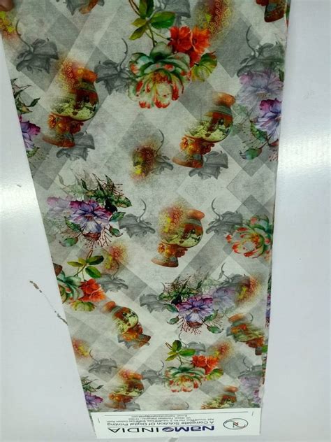 Printed 185 GSM Slub Single Jersey Printing Fabric Service For