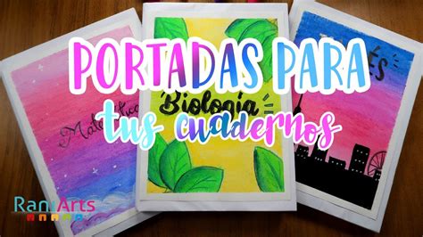 Portadas Para Cuadernos Diy Fáciles Y Bonitas Youtube