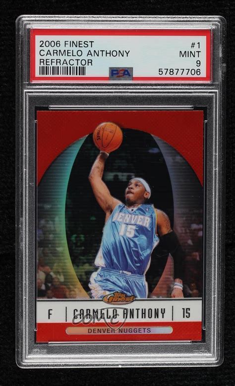 2006 07 Topps Finest Refractor 1 Carmelo Anthony For Sale Online EBay