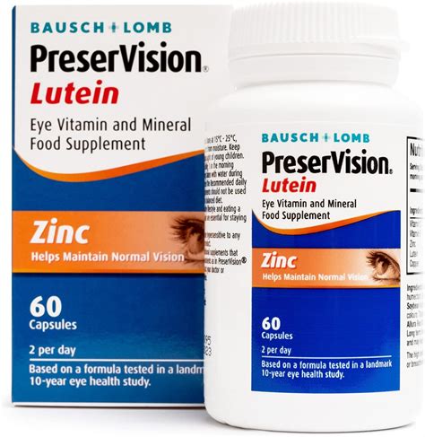 PreserVision Lutein By Bausch Lomb Lutein Zinc Copper And Vitamin