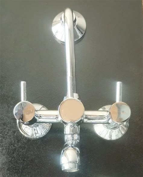 Three Handle Brass 3 In 1 Wall Mixer For Bathroom Fitting At Rs 2900