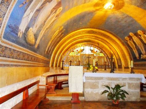 Church of the Transfiguration on Mount Tabor in Israel Stock Image ...