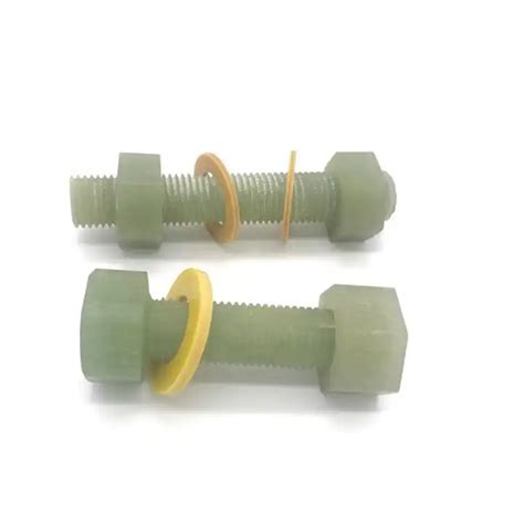 Hottest FRP GRP Insulation Fiberglass Bolts And Nuts Epoxy Fibre