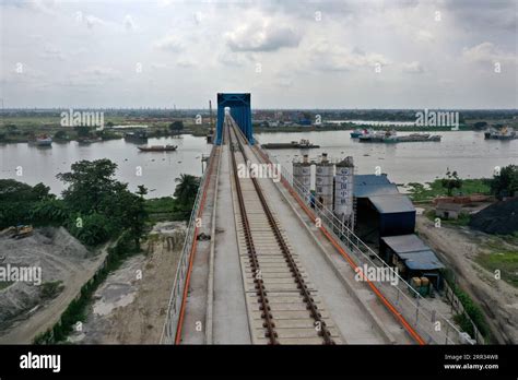 Dhaka Bangladesh September Km Railway Line Is Ready For