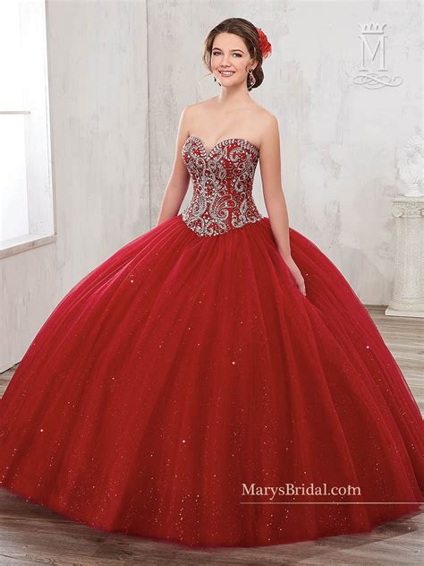 Beaded Strapless Quinceanera Dress By Mary S Bridal Beloving 4801 Quinceanera Dresses