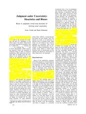 Tversky Kahneman 1974 S Judgment under Uncertainty - Heuristics and ...