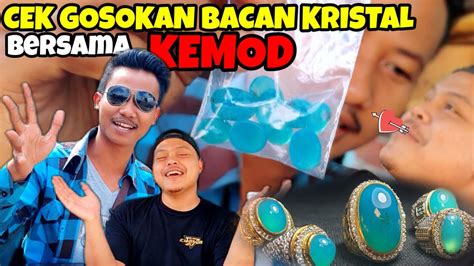 BIKIN MATA MELONGO CEK GOSOKAN BATU BACAN KRISTAL HARGA 200RIBU BERSAMA