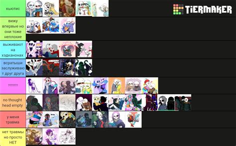 Undertale Au Ships Tier List Community Rankings Tiermaker