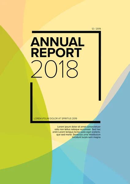 Vector Abstract Annual Report Cover Template Sample Text City Photo Stock Vector By ©orson 241659536