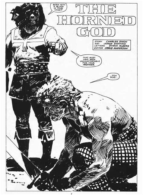 Conan The Horned God By Chuck Dixon Jorge Zaffino Comic Drawing