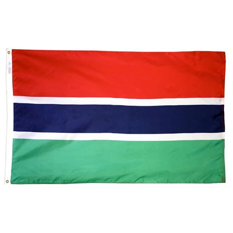 Gambia Flag 2 X 3 Ft For Outdoor Use