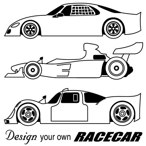 Nascar Clip Art Black And White