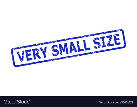 Very Small Size Stamp Seal With Grunged Texture Vector Image