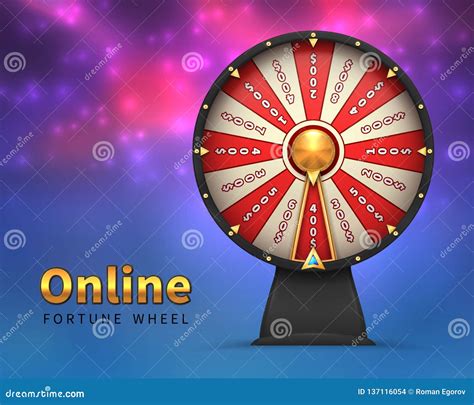 Fortune Wheel Background Lucky Money Risk Game Stock Vector