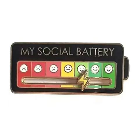 My Social Battery Pin | Сute Accessories - BOOGZEL – Boogzel Clothing