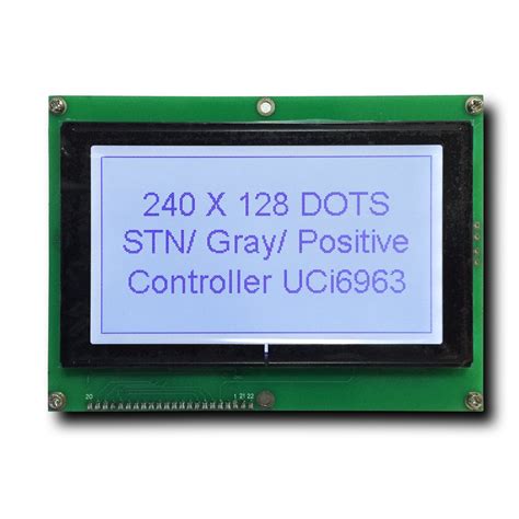 240X128 Dots Stn Blue Cog Graphic LCD Module Negative 240128 LCD