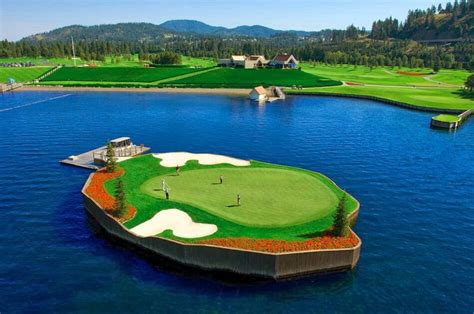 Floating Golf Green In Idaho Public Golf Courses Best Golf Courses