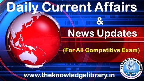 Daily Current Affairs Breaking News Current Affairs For