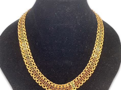 Lot - Large Gold Necklace (18kt)