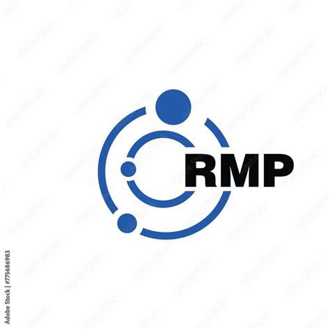 RMP letter logo design on white background. RMP logo. RMP creative ...