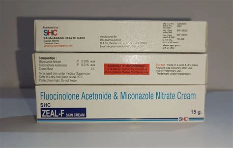 Luliconazole Miconazole Nitrate Fluocinolone Acetonide Cream Zeal F