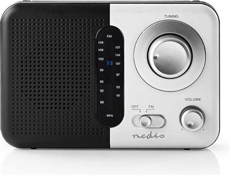 Nedis Fm Radio Draagbaar Model Fm Batterij Gevoed Netvoeding